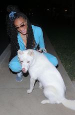 WINNIE HARLOW Out with Her Dog in Malibu 01/19/2021