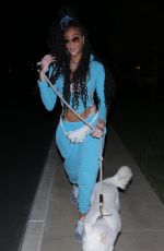 WINNIE HARLOW Out with Her Dog in Malibu 01/19/2021