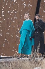 YVONNE STRAHOVSKI on the Set of Handmaid