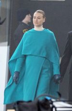 YVONNE STRAHOVSKI on the Set of Handmaid