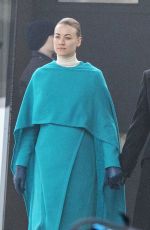 YVONNE STRAHOVSKI on the Set of Handmaid
