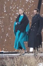 YVONNE STRAHOVSKI on the Set of Handmaid