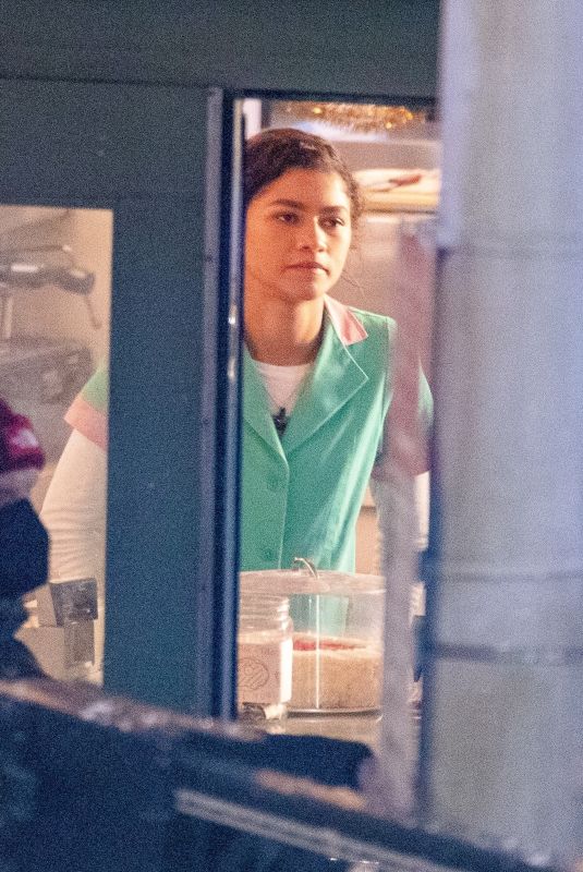 ZENDYA COLMEAN on the Set of Latest Spider-Man Movie in Atlanta 01/15/2021