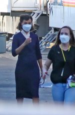 ZOE SALDANA on the Set of Untitled David O. Russell Movie in Los Angeles 01/12/2021