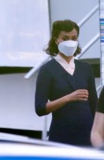 ZOE SALDANA on the Set of Untitled David O. Russell Movie in Los Angeles 01/12/2021