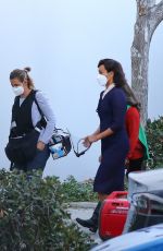 ZOE SALDANA on the Set of Untitled David O. Russell Movie in Los Angeles 01/12/2021