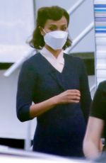 ZOE SALDANA on the Set of Untitled David O. Russell Movie in Los Angeles 01/12/2021