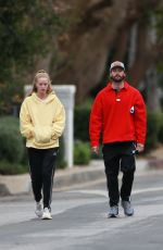 ABBY CHAMPION and Patrick Schwarzenegger Out in Santa Monica 01/31/2021