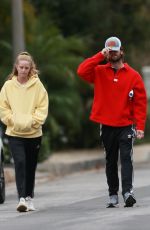 ABBY CHAMPION and Patrick Schwarzenegger Out in Santa Monica 01/31/2021