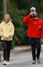 ABBY CHAMPION and Patrick Schwarzenegger Out in Santa Monica 01/31/2021