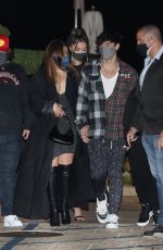 ADDISON RAE and Bryce Hall Out for Dinner with Friends at Nobu in Malibu 02/06/2021
