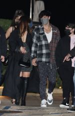 ADDISON RAE and Bryce Hall Out for Dinner with Friends at Nobu in Malibu 02/06/2021