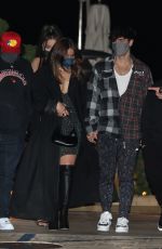 ADDISON RAE and Bryce Hall Out for Dinner with Friends at Nobu in Malibu 02/06/2021