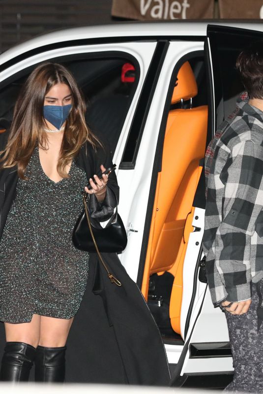 ADDISON RAE and Bryce Hall Out for Dinner with Friends at Nobu in Malibu 02/06/2021