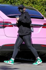 ADDISON RAE Arrives at Pilates Class in West Hollywood 02/24/2021