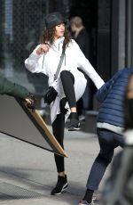 ALANNA ARRINGTON on the Set of DKNY Photoshoot in New York 02/10/2021