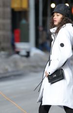 ALANNA ARRINGTON on the Set of DKNY Photoshoot in New York 02/10/2021