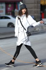 ALANNA ARRINGTON on the Set of DKNY Photoshoot in New York 02/10/2021