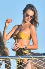 ALESSANDRA AMBROSIO in Bikini at a Yacht in Florianopolis 02/19/2021