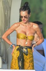 ALESSANDRA AMBROSIO in Bikini at a Yacht in Florianopolis 02/19/2021
