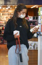 ALESSANDRA AMBROSIO Out Shopping at Brentwood Beauty Center and Bristol Farms 02/22/2021