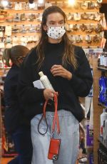 ALESSANDRA AMBROSIO Out Shopping at Brentwood Beauty Center and Bristol Farms 02/22/2021