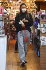 ALESSANDRA AMBROSIO Out Shopping at Brentwood Beauty Center and Bristol Farms 02/22/2021
