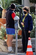 ALIA SHAWKAT Out Kissing with a Mystery Man in Los Angeles 01/30/2021