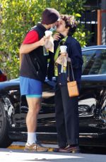 ALIA SHAWKAT Out Kissing with a Mystery Man in Los Angeles 01/30/2021