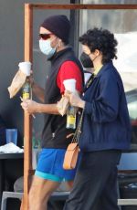 ALIA SHAWKAT Out Kissing with a Mystery Man in Los Angeles 01/30/2021