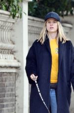 ALICE EVE Out with Her Dog Out in London 02/25/2021