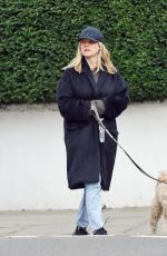ALICE EVE Out with Her Dog Out in London 02/25/2021