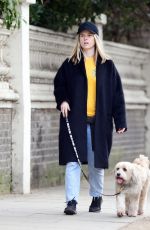 ALICE EVE Out with Her Dog Out in London 02/25/2021