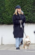 ALICE EVE Out with Her Dog Out in London 02/25/2021