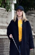 ALICE EVE Out with Her Dog Out in London 02/25/2021