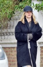 ALICE EVE Out with Her Dog Out in London 02/25/2021