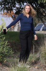 ALICIA SILVERSTON Out Hikinig with Her Dog in Los Angeles 02/01/2021