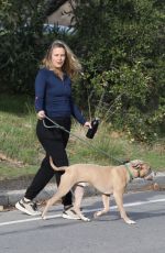 ALICIA SILVERSTON Out Hikinig with Her Dog in Los Angeles 02/01/2021