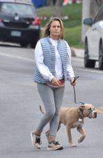 ALICIA SILVERSTONE Out with Her Dog in Los Angeles 02/09/2021