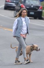 ALICIA SILVERSTONE Out with Her Dog in Los Angeles 02/09/2021
