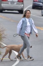 ALICIA SILVERSTONE Out with Her Dog in Los Angeles 02/09/2021