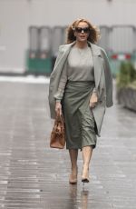 AMANDA HOLDEN Arrives at Global Radio in London 02/08/2021