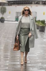 AMANDA HOLDEN Arrives at Global Radio in London 02/08/2021
