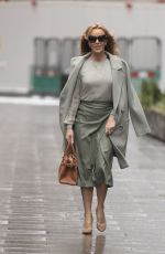 AMANDA HOLDEN Arrives at Global Radio in London 02/08/2021