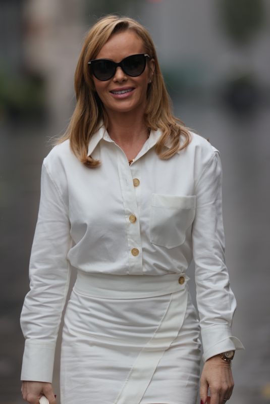 AMANDA HOLDEN Arrives at Heart Radio in London 02/25/2021