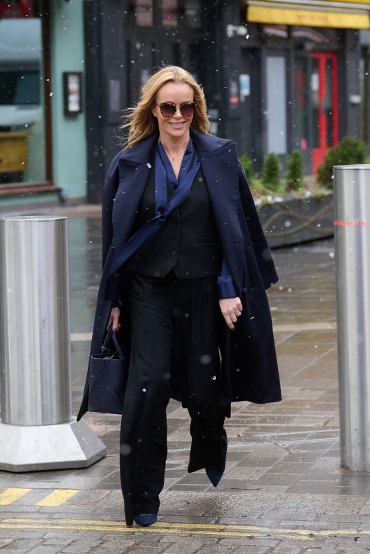 AMANDA HOLDEN Leaves Global Studios in London 02/09/2021