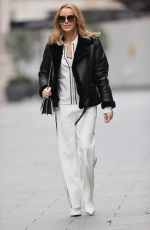 AMANDA HOLDEN Leaves Heart Breakfast Show in London 02/01/2021
