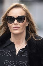 AMANDA HOLDEN Leaves Heart Breakfast Show in London 02/04/2021