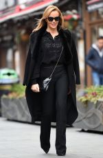 AMANDA HOLDEN Leaves Heart Breakfast Show in London 02/04/2021