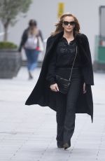 AMANDA HOLDEN Leaves Heart Breakfast Show in London 02/04/2021